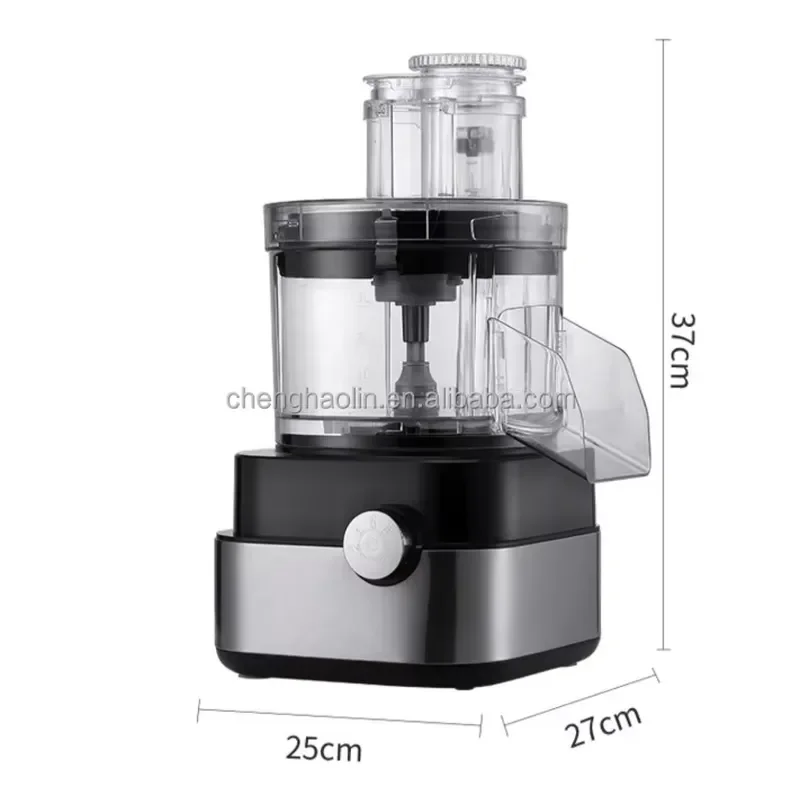 Commercial Stainless Steel Food Processor Automatic 5 in 1 Dicing Slicing Shredding Machine Professional Kitchen Appliance