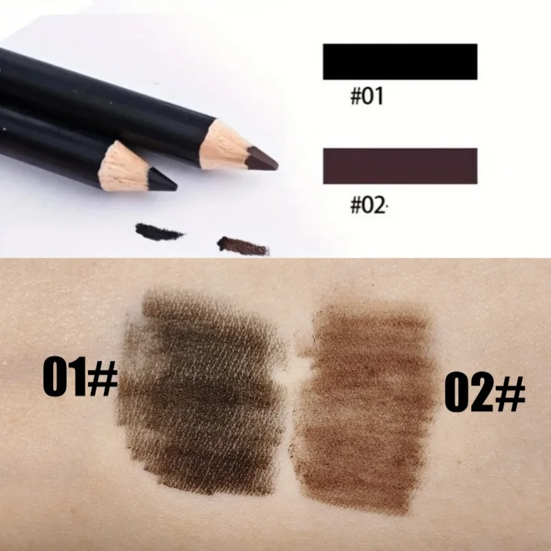 2-teiliges Eyeliner-Set – wischfest, leicht gleitend, wasserfest, natürliches mattes Finish für atemberaubende, kräftige Augen-Looks, Weihnachtsgeschenk