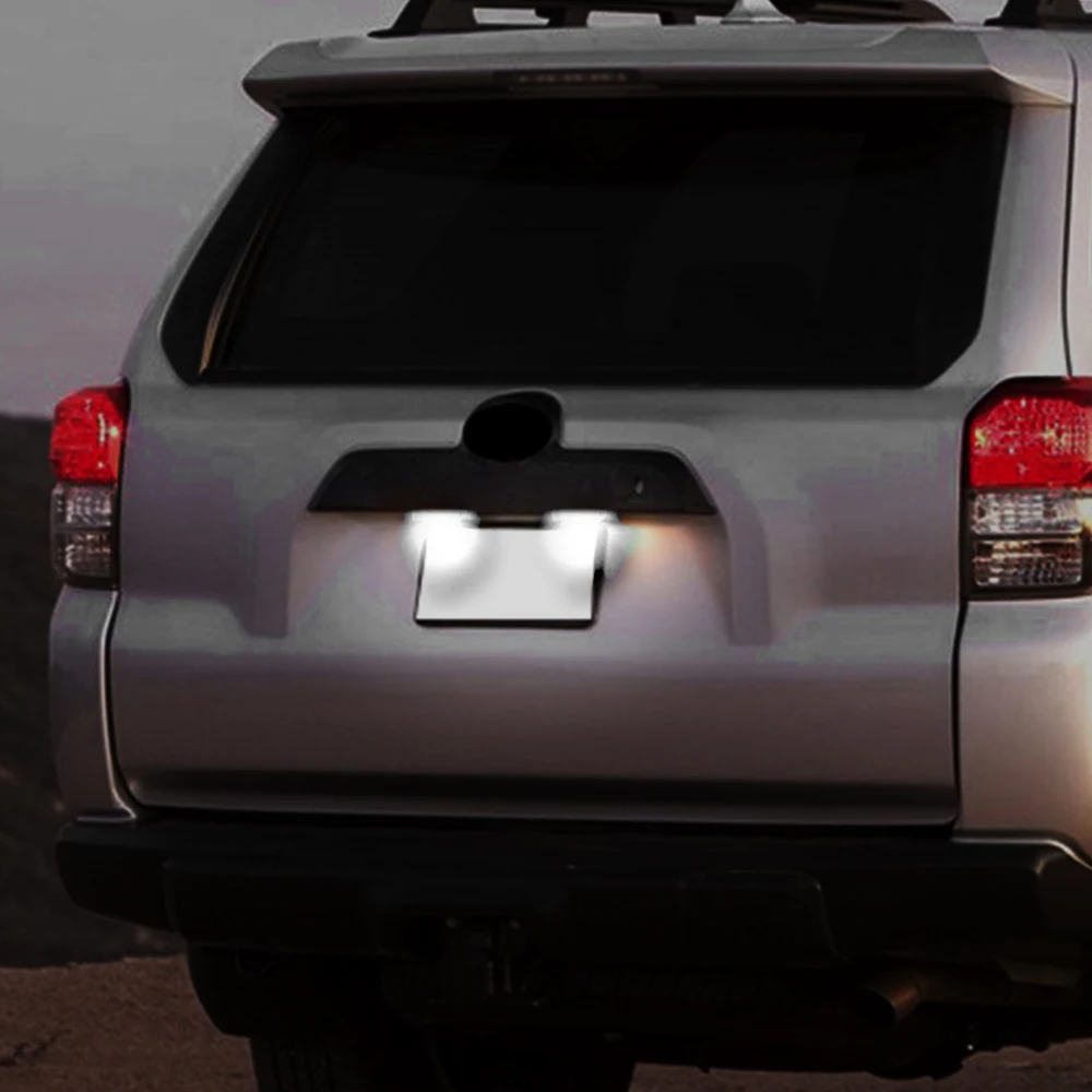 12V LED Number Plate Lamp For Toyota 4 Runner 1996-2019 For Toyota Sequoia 2008-2019 White License Plate Light Assembly