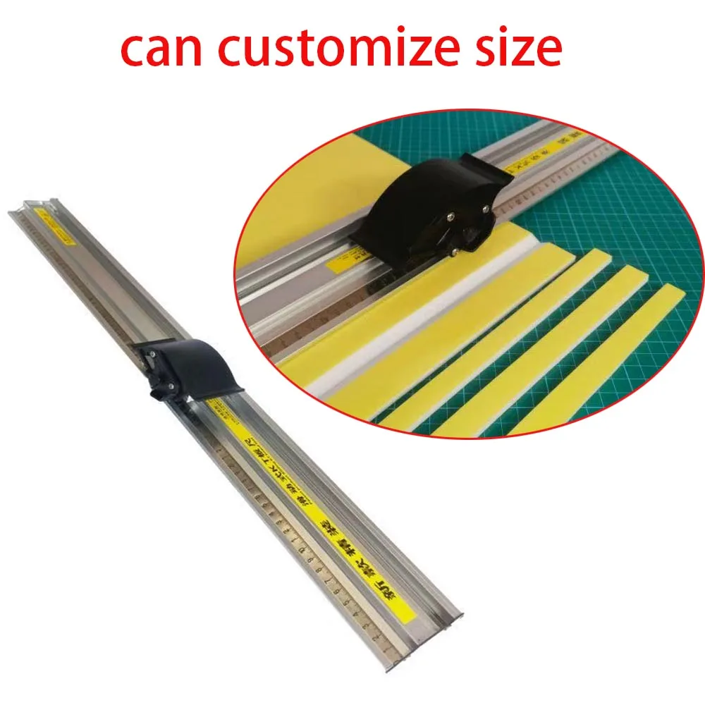 Can customize size Simplified knife ruler, sliding cutting protection, sliding cutting ruler, KT board advertising ruler