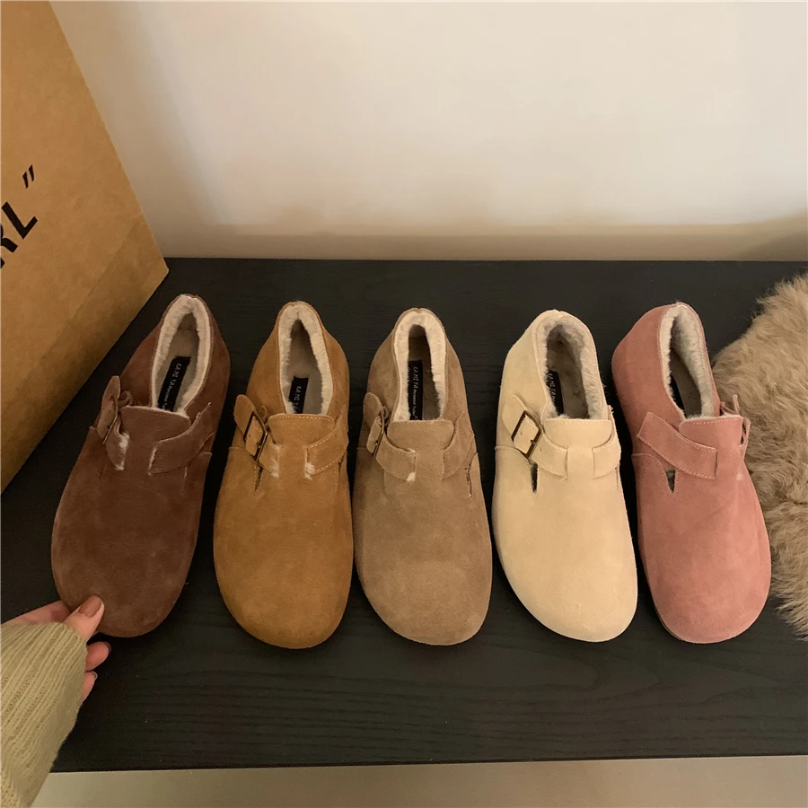 Beige Heeled Sandals Winter Woman Slipper Fur Shoes Black Plush Beige Heeled Sandals Shoes Winter Woman Slipper Fur Flip Flops B