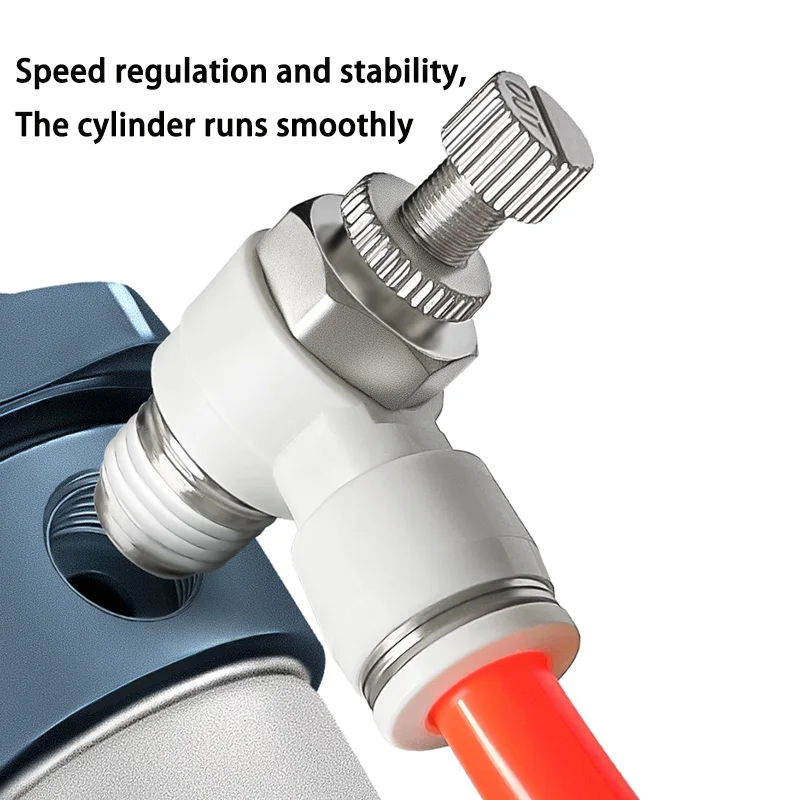 1pc SL Pneumatic Quick Connector Throttle Valve Male Thread M5 1/8 1/4 3/8 1/2 Pipe 4mm 6mm 8mm 10mm 12mm PU Hose Connector