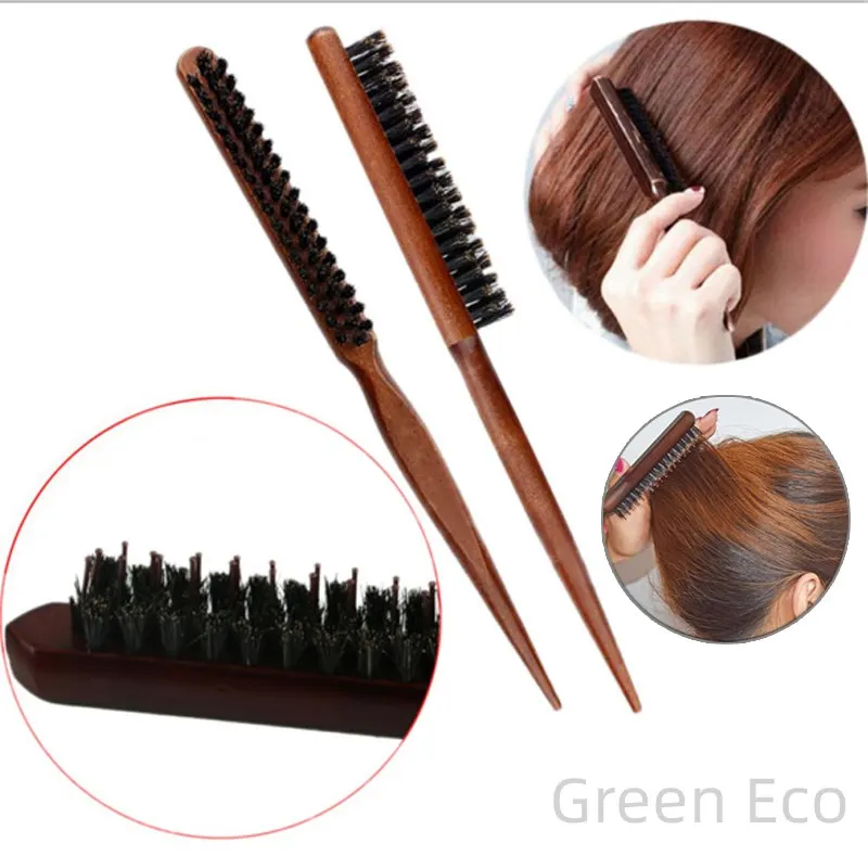 Hair Styling Tools Set - Slim Line Comb, Professional Salon Teasing Brush