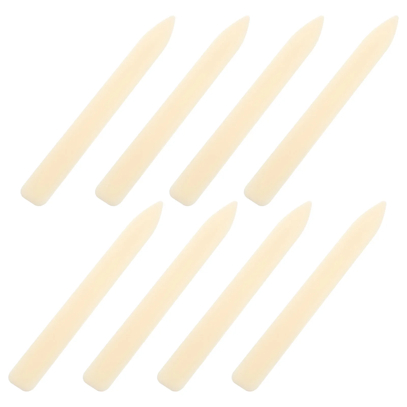 

8pcs Imitation Beef Bone Scraper Card Making Supplies Book Binding Tools Folder Rulers Plastic Burnishing Scrapbook Perforator