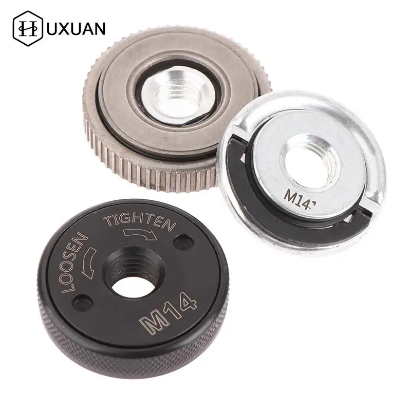 M14 Thread Angle Grinder Self-Locking Pressing Plate Angle Grinder Quick Release Flange Nut Power Chuck For Diamond Cutting Disk