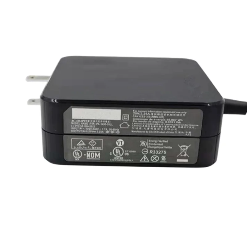 For LENOVO Laptop AC Adapter 20V 2.25A 45W Power Charger 01FR049 5A10H42919 ADP-45DW B ADP-45DW C ADL45WCC ADLX45NAC3A US Plug