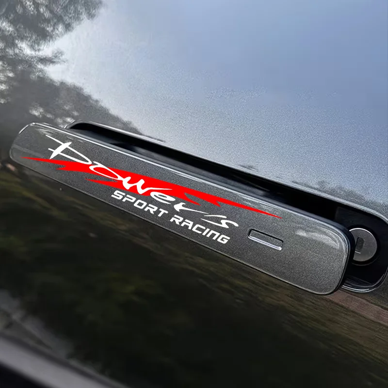 2pcs Sporty Car Sticker Waterproof Anti UV Vinyl Decal For Rear Windshield Body Scratch Cover Auto Exterior Decor Styling Gift