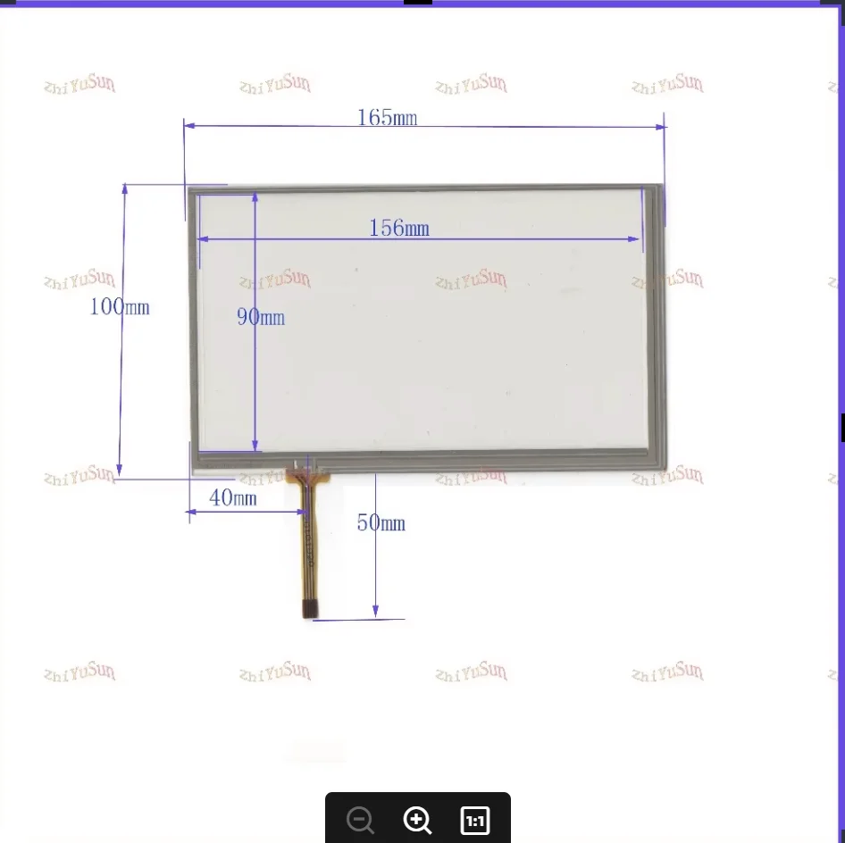 

HANCAI-70S-SY-068049 NEW 7inch 165mm*100mm Touch Screen panel4 wire resistive USB overlay kit 165*100 touchpad compatible