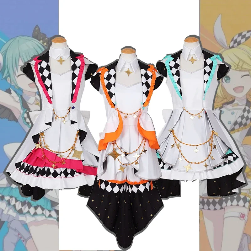 Progetto Sekai cosplay palcoscenico colorato più salto Kiritani Haruka hanasato Minori Momoi Airi hinomori Shizuku costume parrucca scarpa vestito