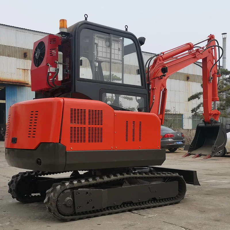 Wholesale Customized 3 Ton Hydraulic Small Excavator 1600kg Agricultural Orchard 1ton Trench Digger 2Ton Diesel Mini Excavator