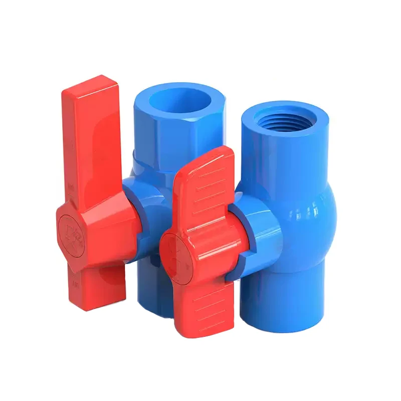 1PC 20~160mm Blue PVC Ball Valve Pipe Socket Ball Valve Aquarium Fish Tank Connectors Fittings Garden Irrigation System Adapter