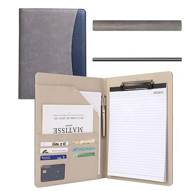 

Clipboard Folder Combination, Storage Clipboard With Cover Suitable For Business School Office Meeting Notepad Plywood-AT82