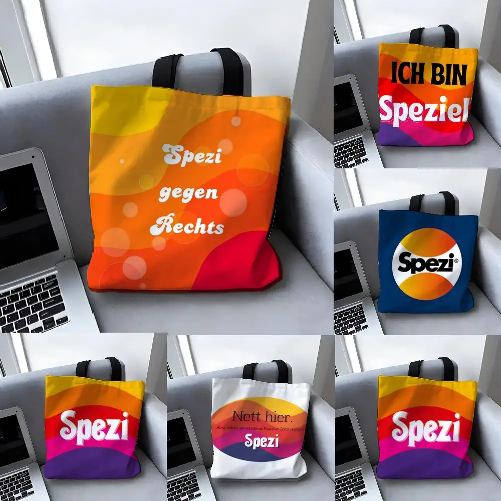 Bolso de lona versátil de gran capacidad con logotipo Paulaner S-Spezi, bolso de mano informal y versátil para mujer
