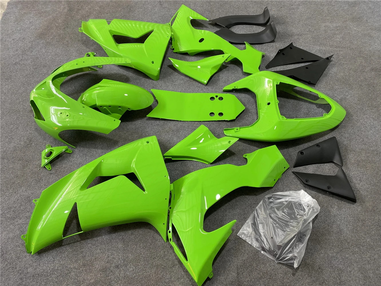 Motorcycle Fairing Kit fits to give ZX-10R 2006 2007 -10R 06 07 fairing green motorcycle housing