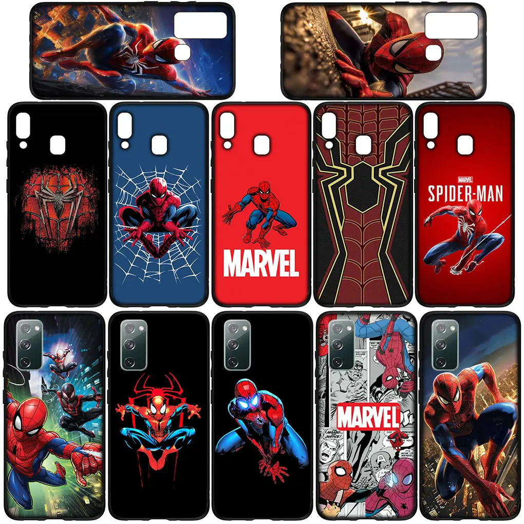 Spiderman Marvel Spider Man Cover Phone Case for Xiaomi Redmi Note 13 13C A3 A3X Mi POCO F6 F5 Pro C65 C55 C50 C51 Funda Casing