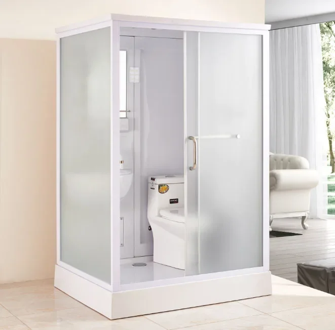 

New design integrated bathroom movable shower room with wc and basin accessories bathroom pod