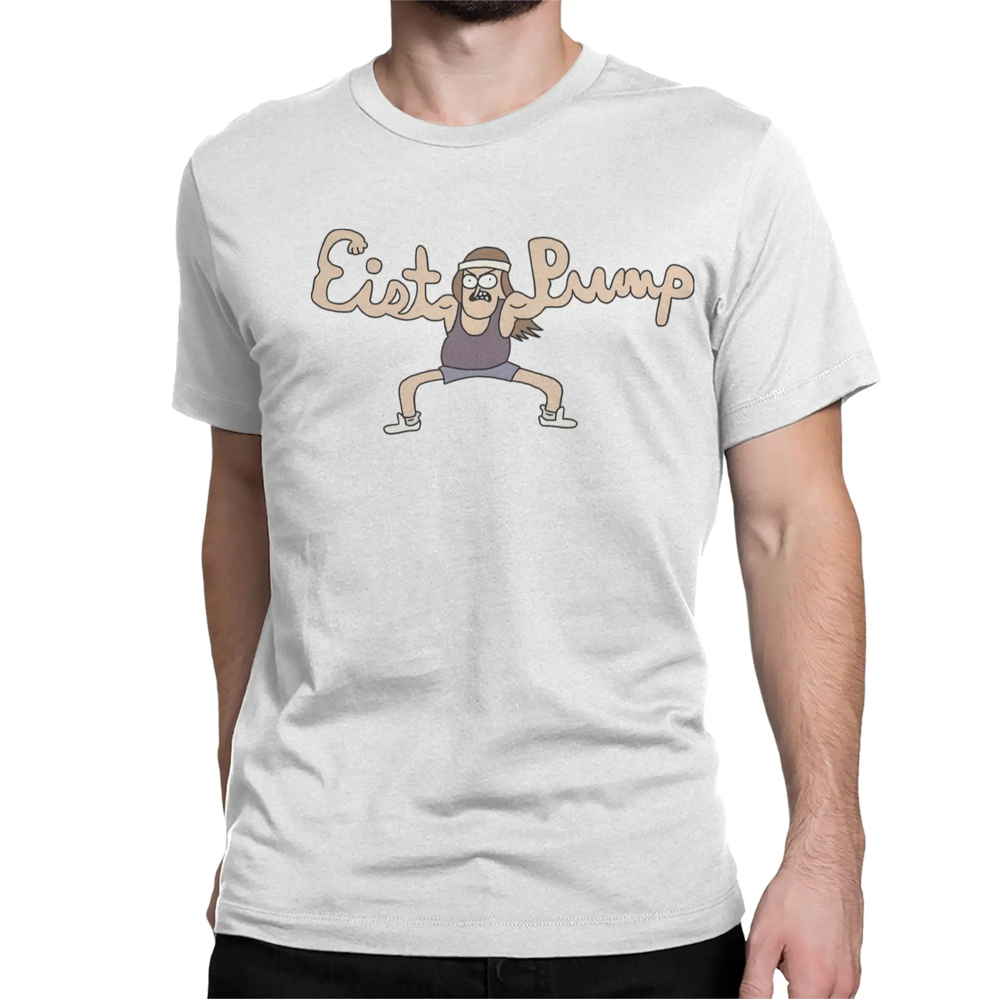 Men Women's T-Shirt Fist Pump  Funny Cotton Tee Shirt Short Sleeve Regular Show  T Shirt Crew Neck Clothes Gift Idea