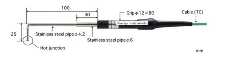 ANRITSU Surface Ther-mometer Probe Sensor CS-13K/E-010-1-TC1-ANP/ASP
