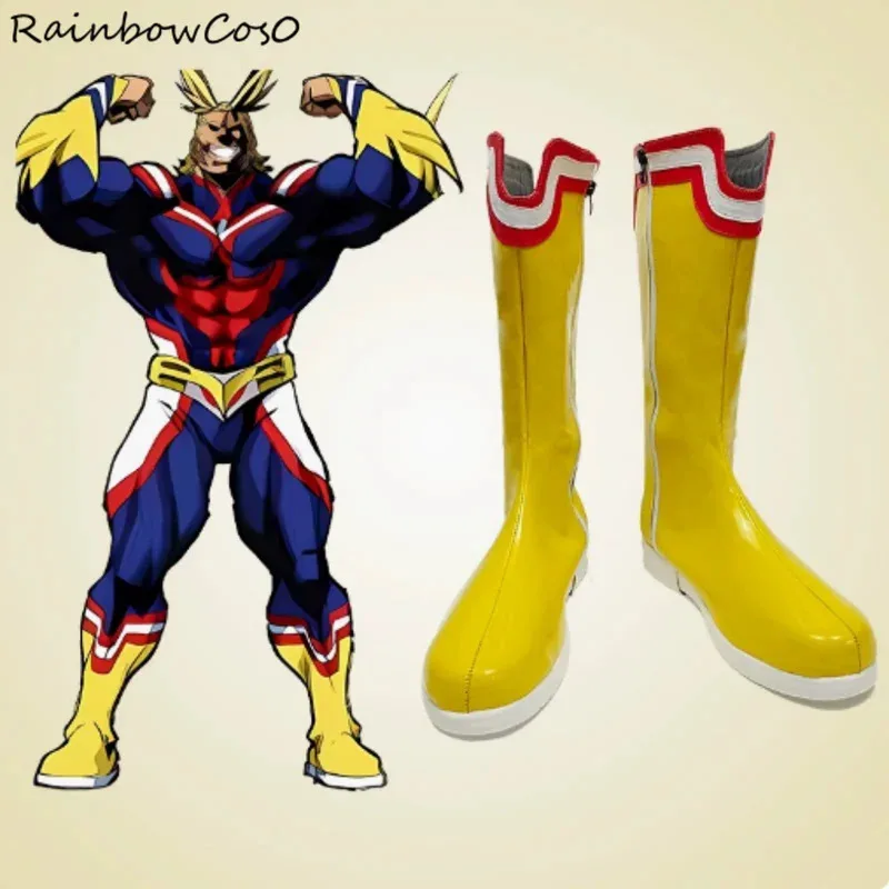 

Yagi Toshinori All Might Cosplay Shoes Boots Game Anime Halloween Christmas RainbowCos0 W4884