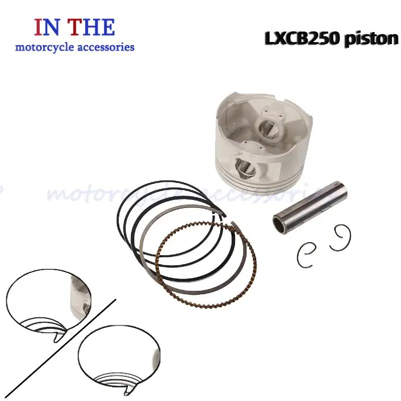 

Motorcycle engine piston modification accessories CB250CC water-cooled piston kit 70MM piston sleeve