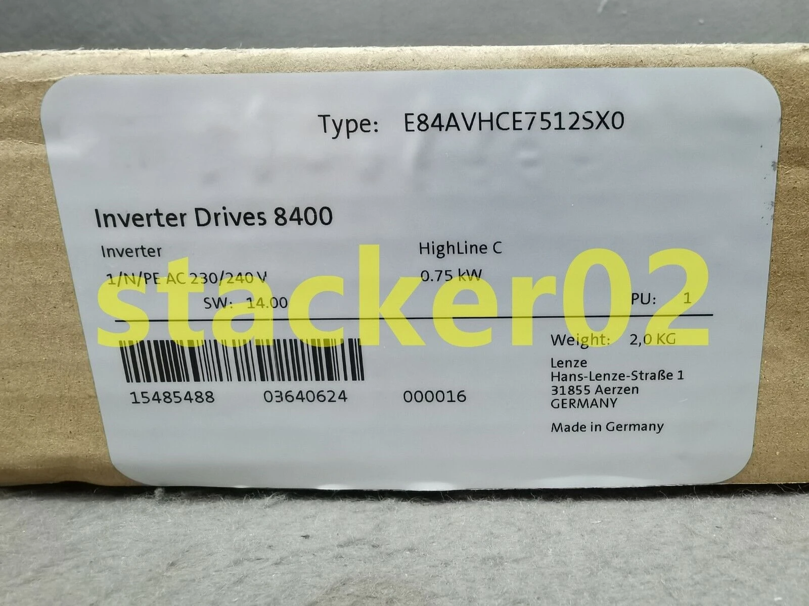 Nieuwe E84avhce7512sx0 In Het Magazijn Snelle Verzending