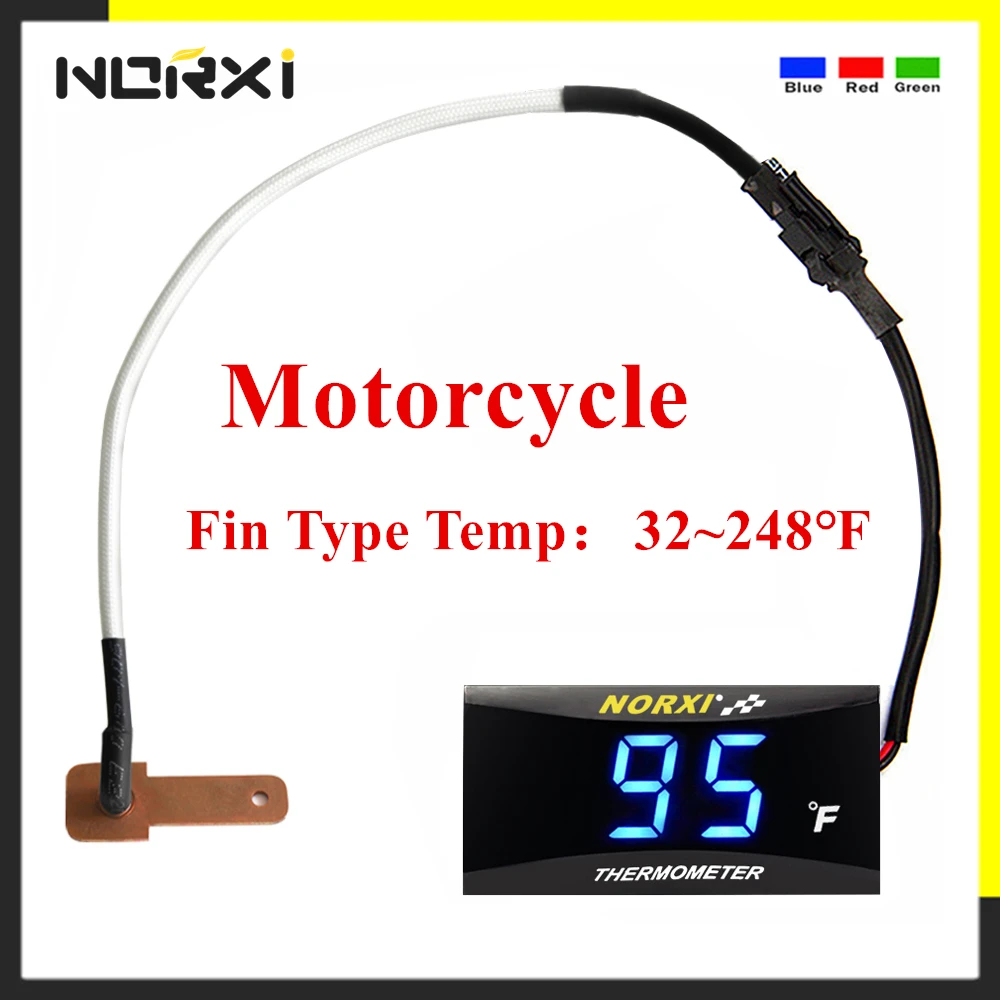 Motorcycle Water Temperature Meter Fahrenheit gauge Radiator Thermometer Universal Digital Water Temperature For NMAX  cb500x