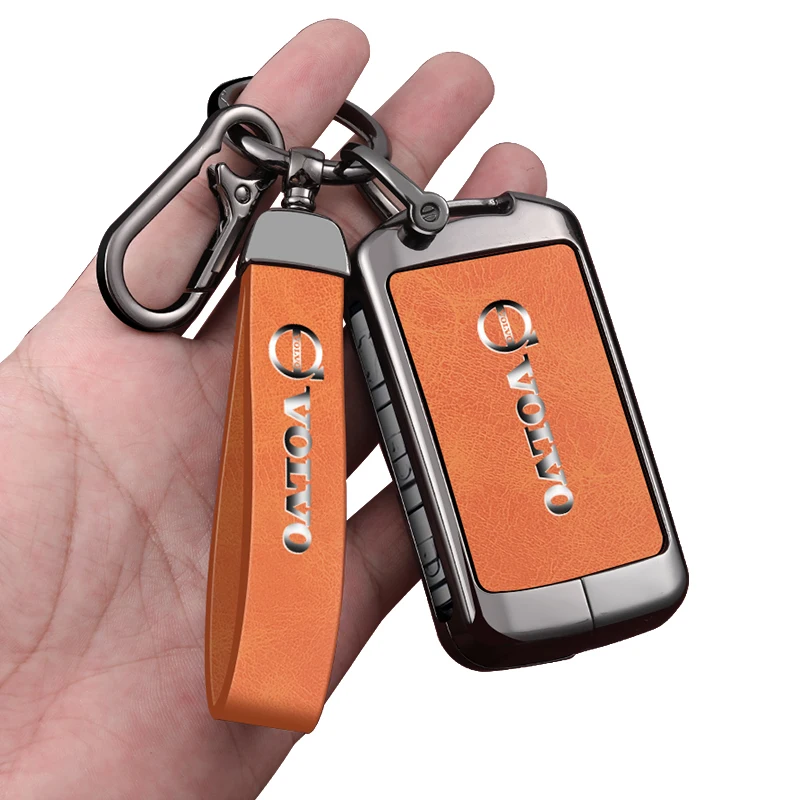 Zinc Alloy Car Remote Key Case Cover Protection Shell For Volvo S60 S90 XC40 XC60 XC90 V60 V90 Polestar 1 Polestar 2 Accessories