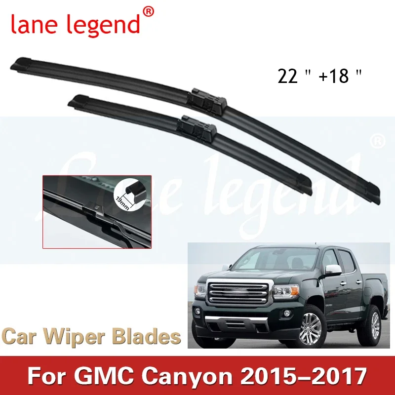 

Car Wiper Blades For GMC Canyon 2015 2016 2017 Windshield Windscreen Front Window Blades 22"+18" Car Accessories