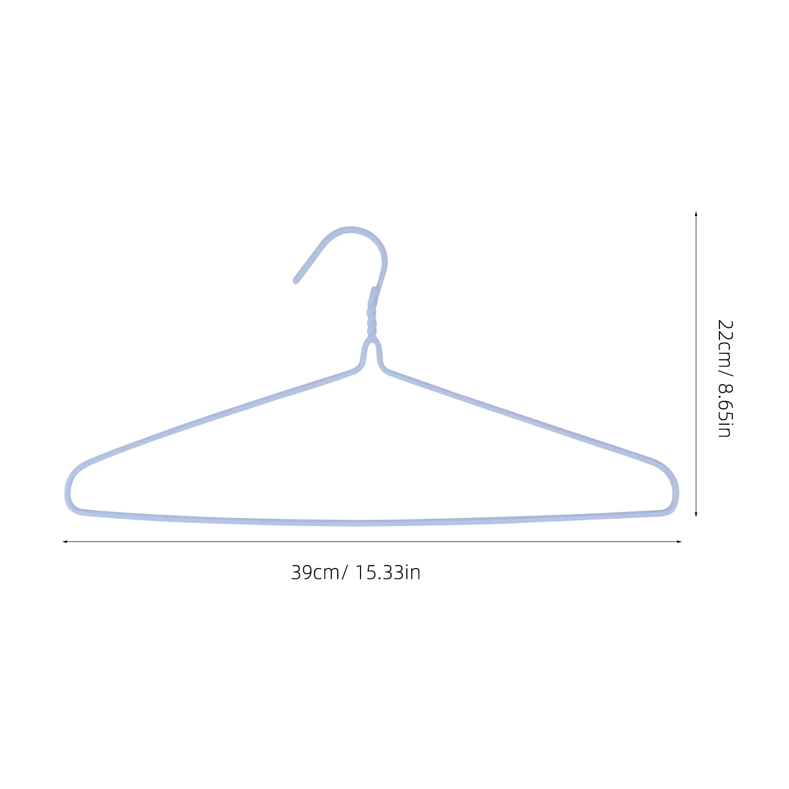 

10Pcs Adult Hanger Pack Rust Resistant Metal Based Hangers with Soft Touch Finish Ideal for Storing and Drying Garments in Small