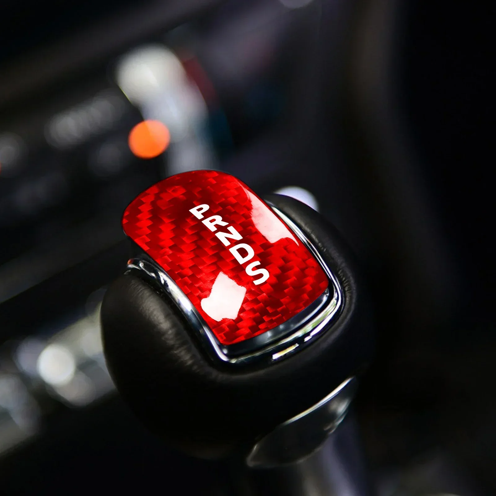 لفورد موستانج 2015 2016 2017 2018 2019 2020 2021 2022 2023 مقبض ناقل حركة السيارة غطاء رأس ملحقات الكسوة ألياف الكربون #5