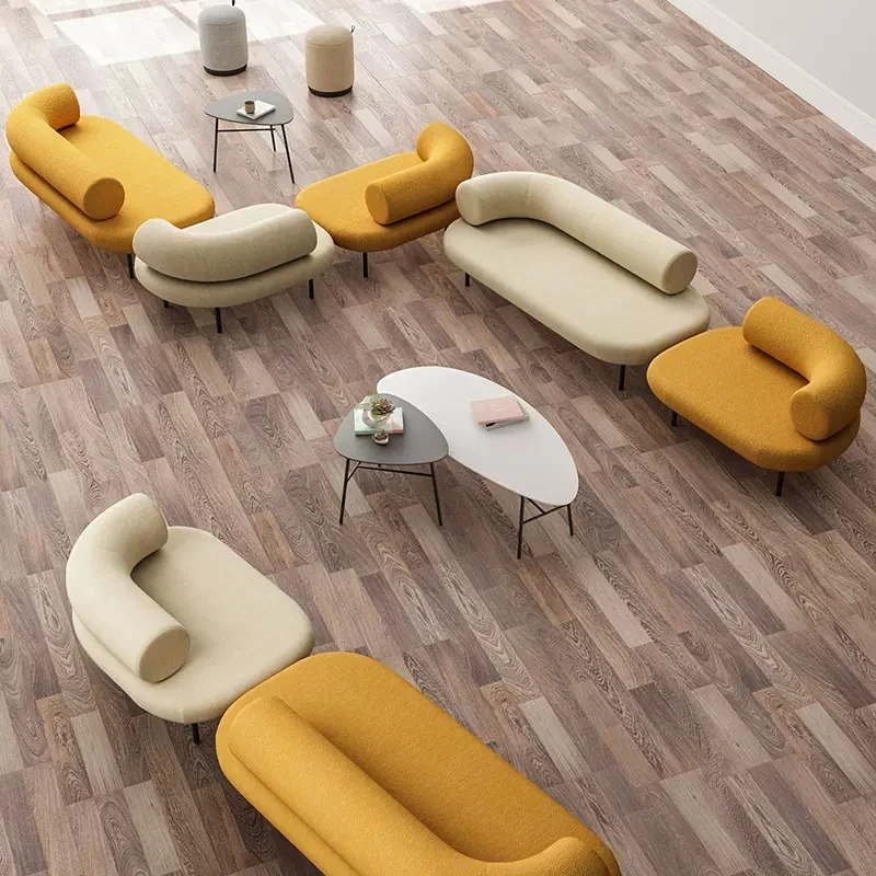 #Modern Salon Office Building Furniture Public Rest Guest Area Modular Sofa