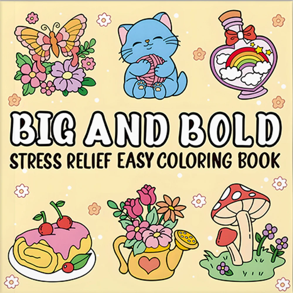 

БОЛЬШАЯ И ГОРЯЧАЯ СИЛЬНАЯ РЕЛИЗИНОВАЯ ЛЕГКА ЦВЕТНАЯ КНИГА для взрослых и подростков Смешанная раскраска Бумага для снятия стресса Эмоциональное облегчение ﻿