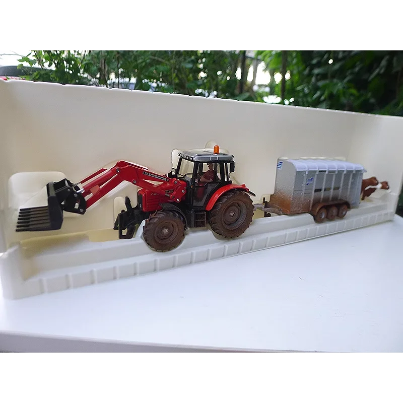 

Литой под давлением SIKU, масштаб 1:32, трактор Massey Ferguson, модель автомобиля из сплава, Коллекционная игрушка, подарок, сувенир, украшение для дисплея
