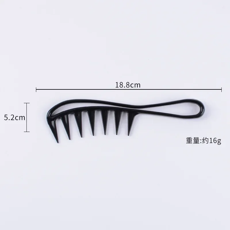 Hair Salon Large Tooth Wide Comb Smoothing Comb Household Oil Head Men\'s Back Hollow Comb Styling Tools Barber Accessories