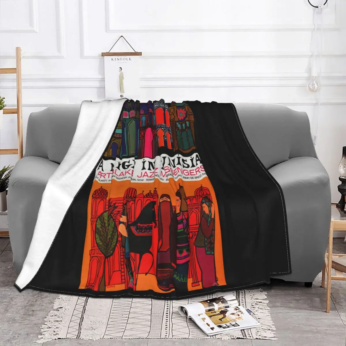 Art Blakey And The Jazz Messengers A Night In Tunisia Size S 2Xl Autumn Straight Throw Blanket