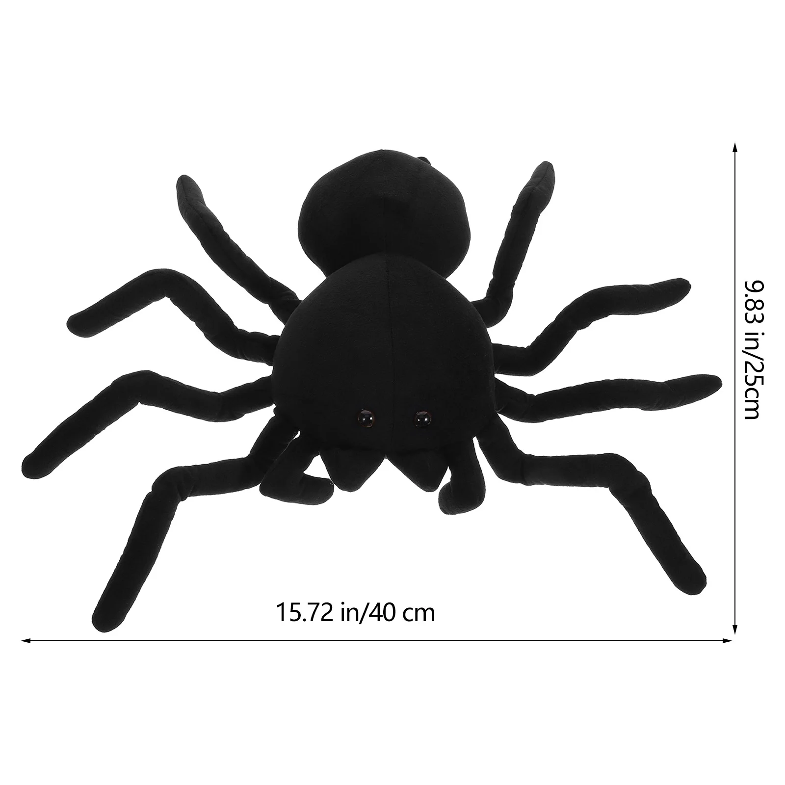 Juguete de peluche de araña negra Adorable juguete de araña de peluche juguete de araña para niños juguete de peluche de araña