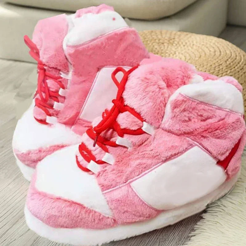 SALE Random pair Cute Cartoon 36-43 Warm Women's/Men Winter Cotton Cute Shoes Woman Male Foam Sneakers Bread Fat Slippers Size