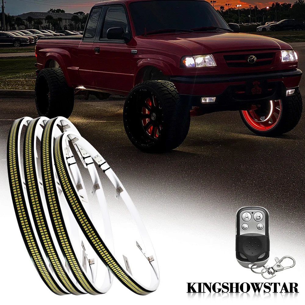 Kingshowstar Upgraded 2 Row LED Wheel Lights 15