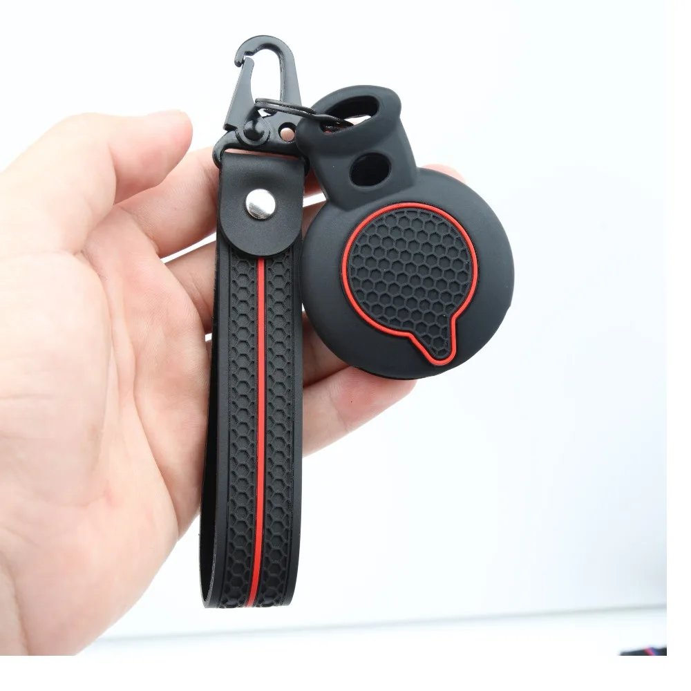 Protective Silicone Key Cover For BMW Mini Cooper Clubman Countryman Paceman Roadster R56 R57 CAS3 with wrist carabiner