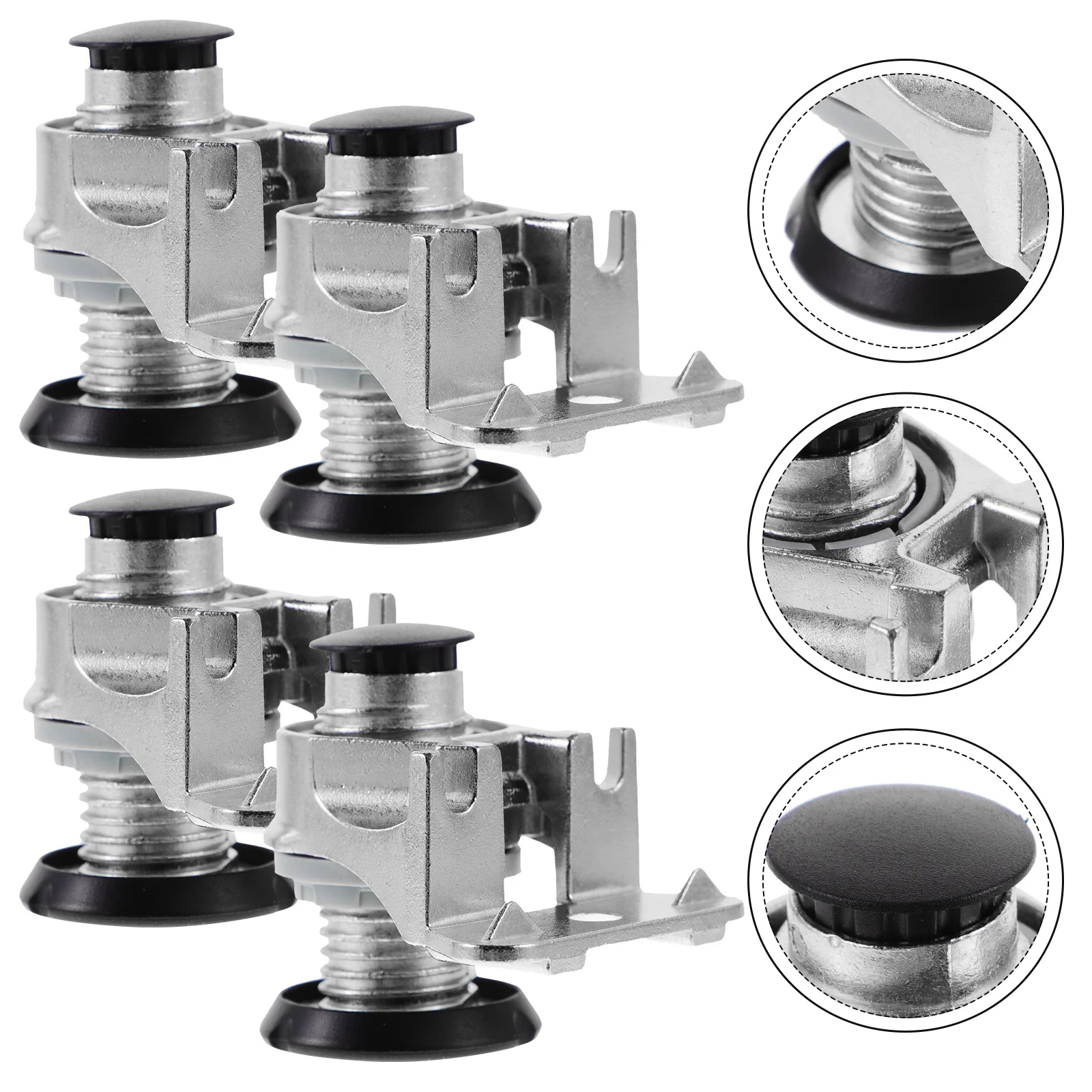 4 Pcs Adjustable Furniture Feet Desk Legs Levelers Out Door Material Zinc Alloy