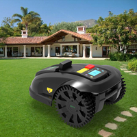 DEVVIS E1800U Ultrasound Robot Lawn Mower - Garden Grass Cutter with 7.8Ah Lithium Battery 1800 M2 Working Area