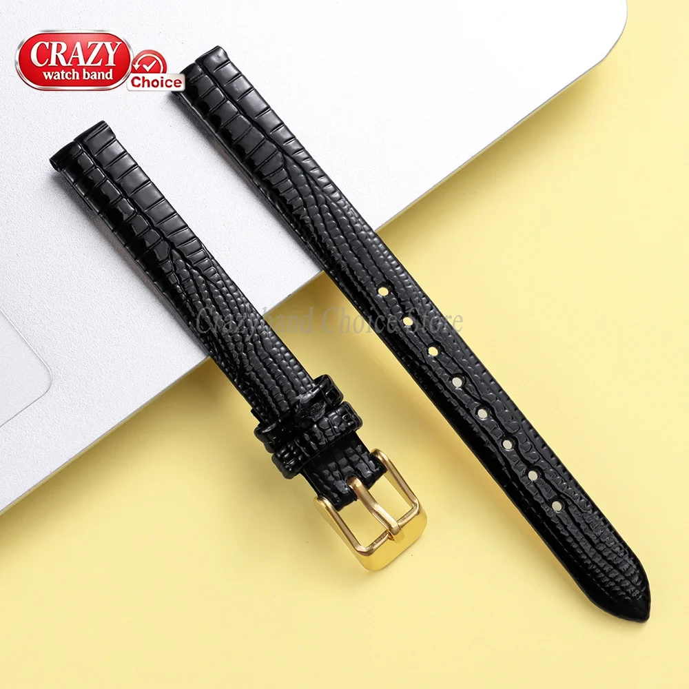 Schlanke Leder-Uhrenarmbänder, weich, für Herren und Damen, Ersatzarmband, hochwertiges Business-Universal-Armband, 8 mm, 10 mm, 12 mm, 14 mm, 16 mm, braun – Detail 13