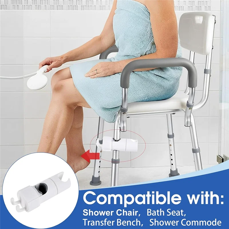 ABLN-Shower Comode, совместимый держатель насадки для душа, также подходит для сиденья для ванны и скамейки для переноса для пожилых людей и инвалидов