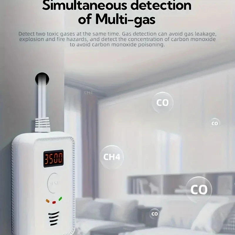 High Quality Fire Alert Lpg Gas Alarm Home Security Methane And Carbon Dioxide Gas Alarm