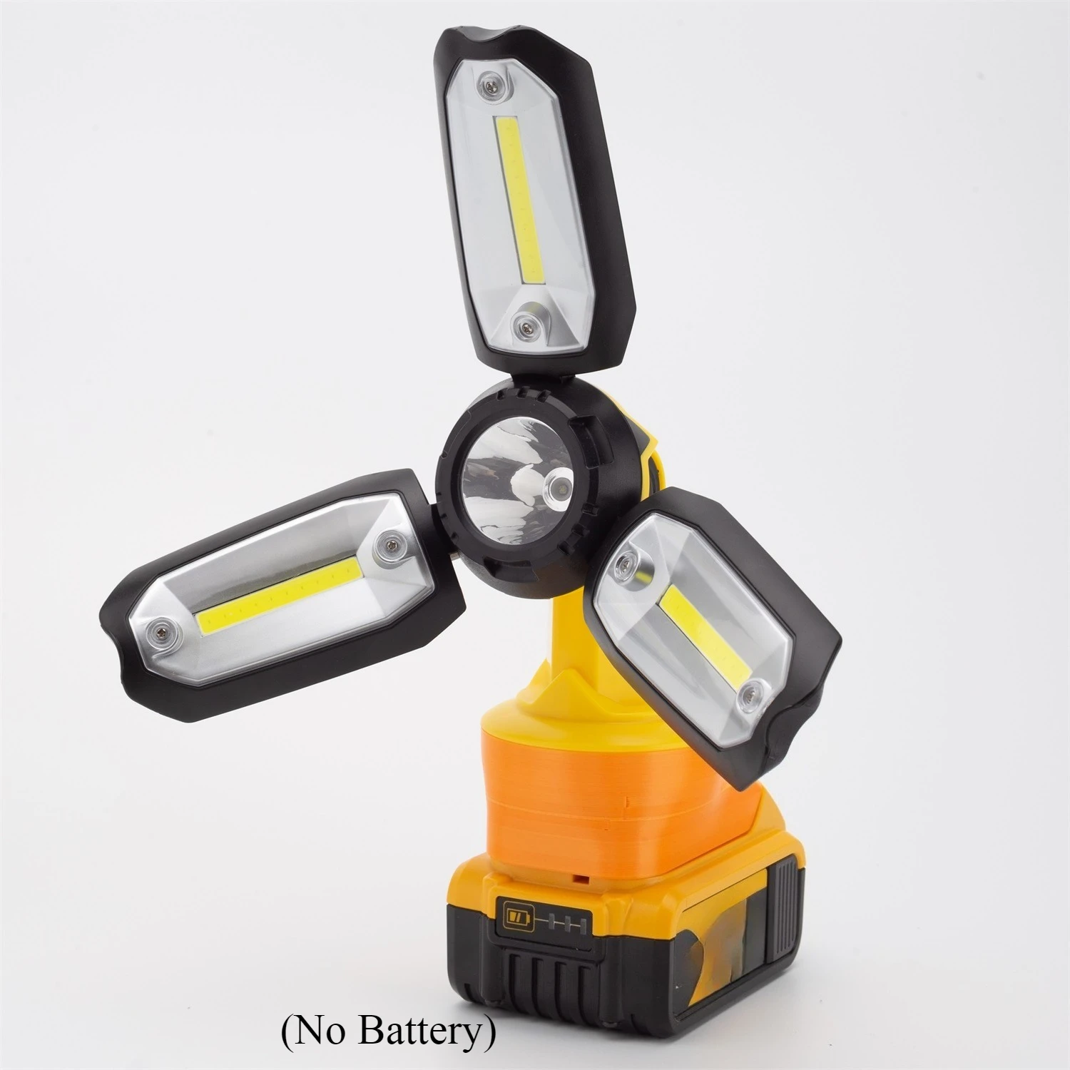 

Cordless LED Spotlight Flashlight For Dewalt LED 18V 20v MAX Pivoting Torch Flood Work Light Flashlight TOOLS （No Battery)