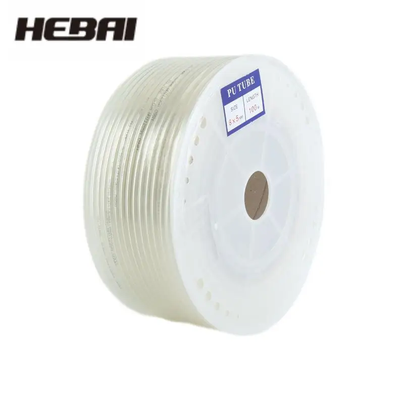 HEBAI 10 Meter 10mm  12mm  14mm  16mm  18mm  20mm  Air Hose Pneumatic Tube Pipe PU Hoses  For Compressor Polyurethane Tubing