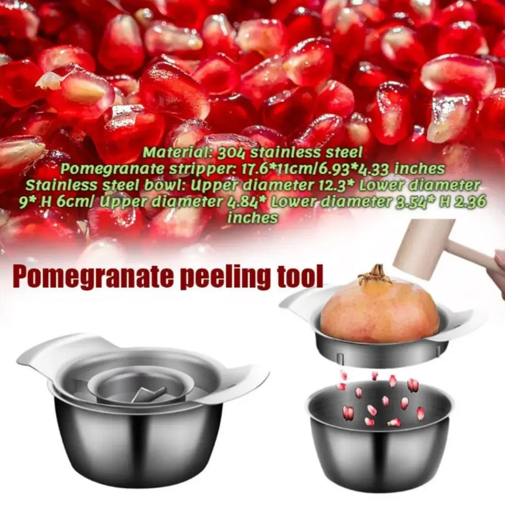 Pomegranate Peel Tool Sets 304 Stainless Steel Pomegranate Seed Removal Meat Extraction Fruit Opener Pomegranate Opening Tools