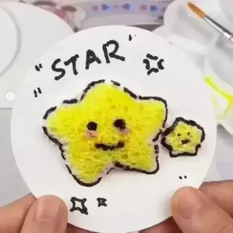 10/100 шт. 3D-бумага для рисования Magic Canvas Sponge Kids DIY для рисования детьми, 3D-бумага для рисования для детей, сделай сам сотовая бумага купить - №4