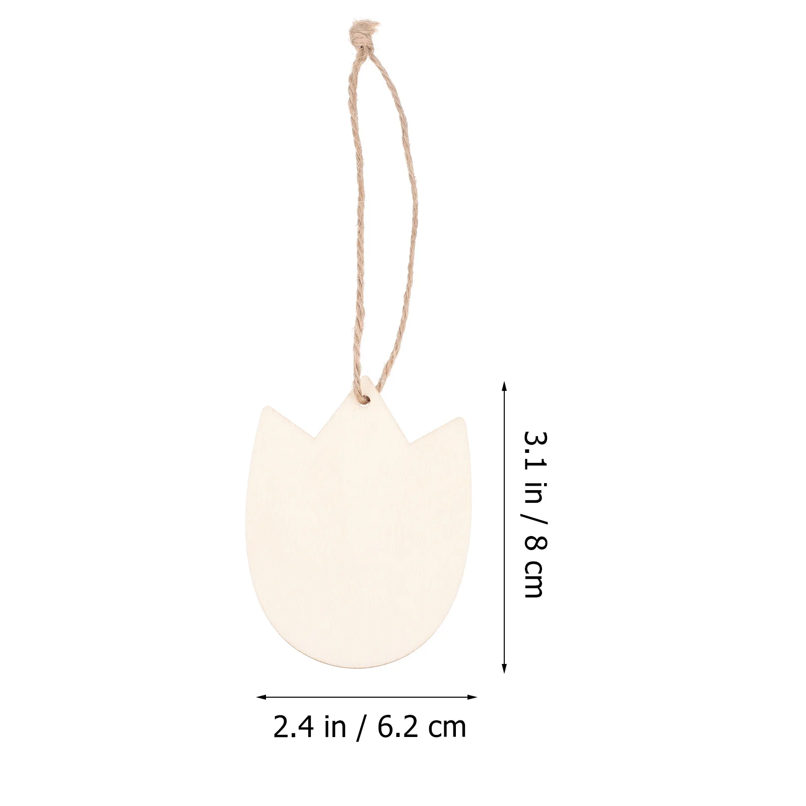 

20pcs Tulip Wooden Chips Unfinished Wood Slices For Diy Crafts Painting Kids Activities Blank Pieces Decorative Craft Supplies