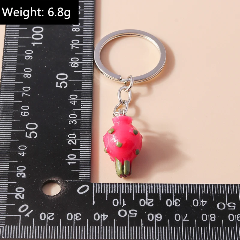 Cartoon 3d Frucht Orange Charms Schlüssel bund Souvenir Geschenke für Frauen Männer Auto Schlüssel Handtasche Anhänger Schlüssel ringe DIY Schmuck Zubehör – Detail 5